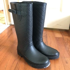Black Rain Boots